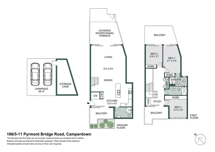 Floorplan of Homely townhouse listing, 106/5-11 Pyrmont Bridge Road, Camperdown NSW 2050