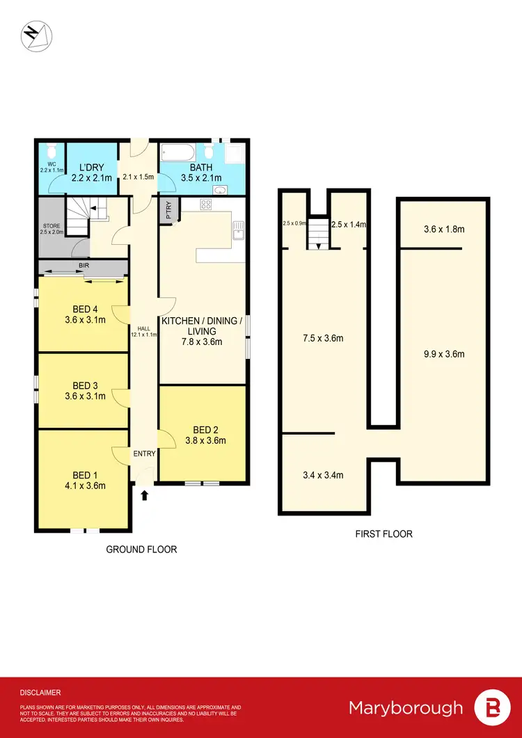Floorplan of Homely house listing, 27 Inkerman Street, Maryborough VIC 3465