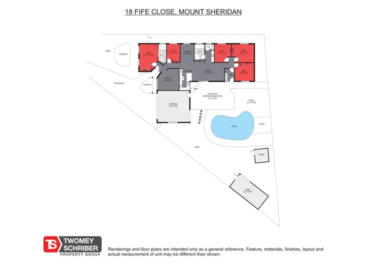 Floorplan of Homely house listing, 18 Fife Close, Mount Sheridan QLD 4868