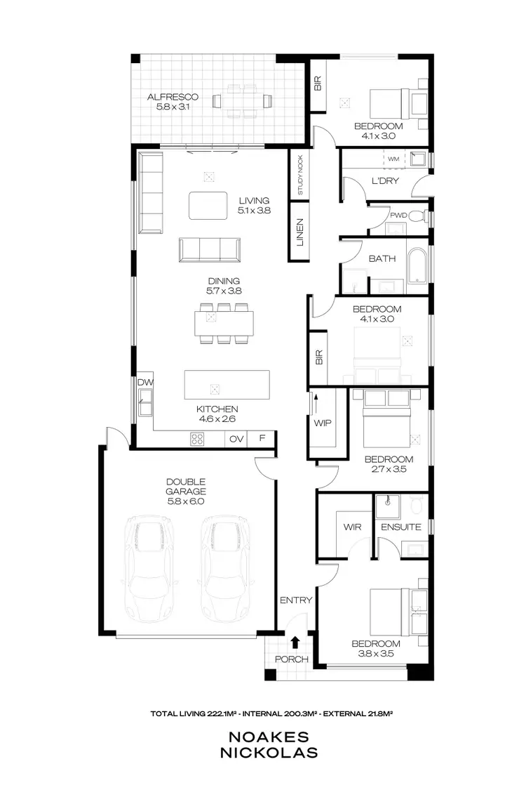 Floorplan of Homely house listing, 22 William Scott Circuit, Craigburn Farm SA 5051