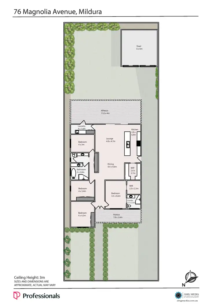Floorplan of Homely house listing, 76 Magnolia Avenue, Mildura VIC 3500