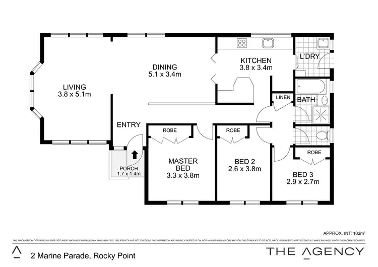 Floorplan of Homely house listing, 2 Marine Parade, Rocky Point NSW 2259