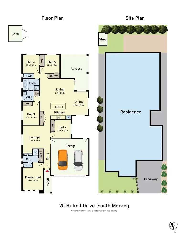 Floorplan of Homely house listing, 20 Hutmil Drive, South Morang VIC 3752