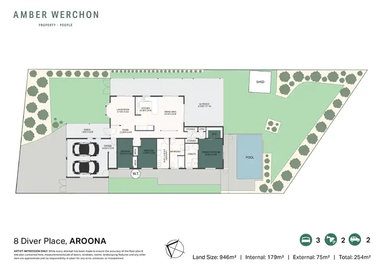 Floorplan of Homely house listing, 8 Diver Place, Aroona QLD 4551
