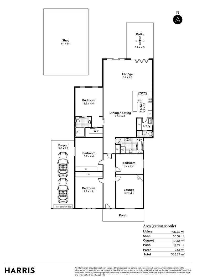 Floorplan of Homely house listing, 10 Denman Terrace, Lower Mitcham SA 5062