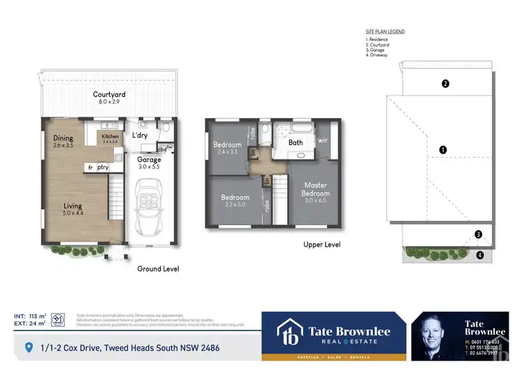 Floorplan of Homely unit listing, 1/1-2 Cox Drive, Tweed Heads South NSW 2486