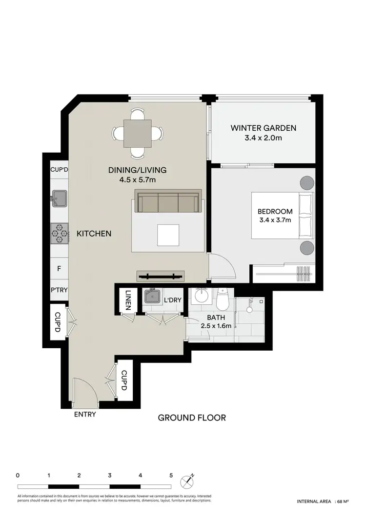 Floorplan of Homely unit listing, 112/20 Chisholm Street, Wolli Creek NSW 2205