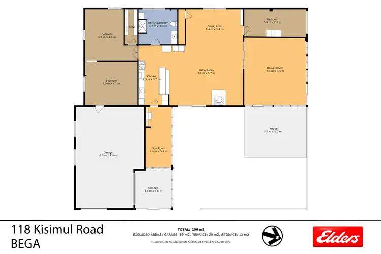 Floorplan of Homely rural property listing, 118 Kisimul Road, Bega NSW 2550