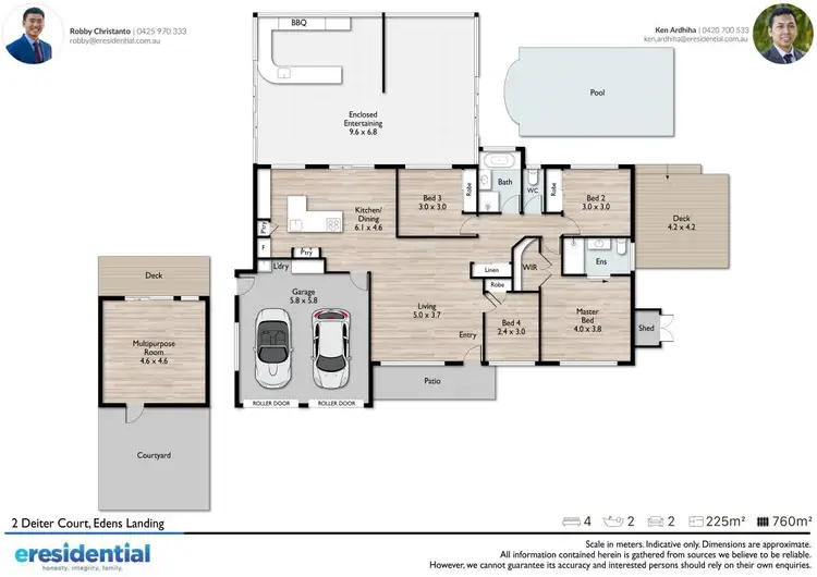 Floorplan of Homely house listing, 2 Deiter Court, Edens Landing QLD 4207