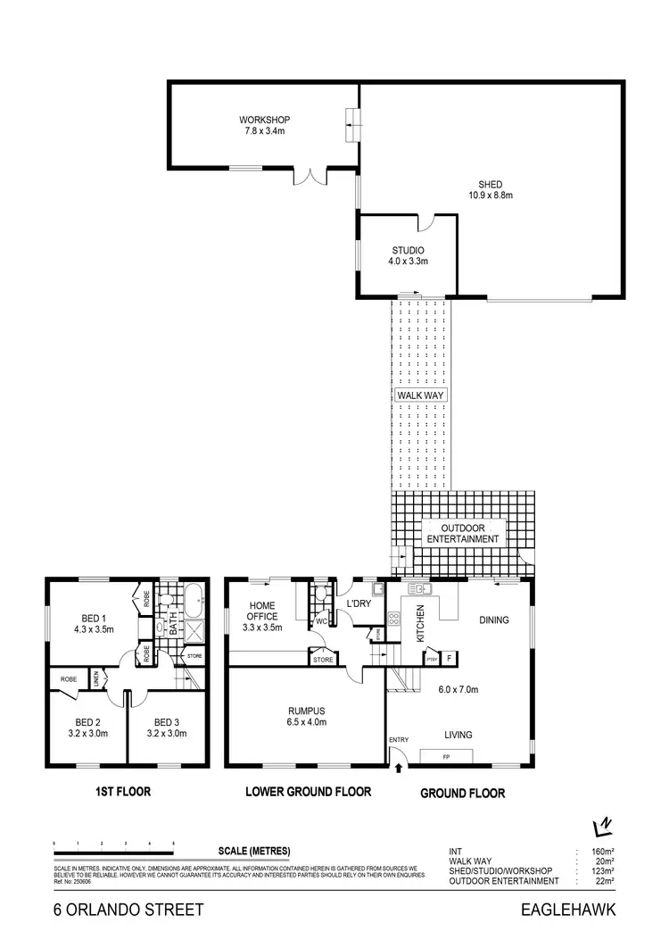 Floorplan of Homely house listing, 6 Orlando Street, Eaglehawk VIC 3556