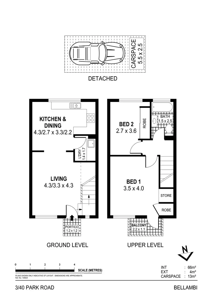 Floorplan of Homely unit listing, 3/40 Park Road, Bellambi NSW 2518