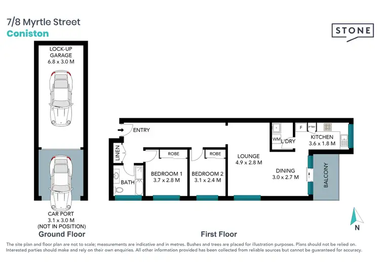 Floorplan of Homely apartment listing, 7/8 Myrtle Street, Coniston NSW 2500