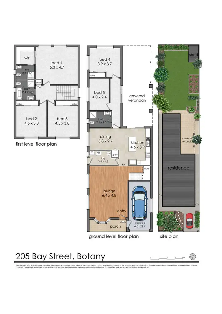 Floorplan of Homely house listing, 205 Bay Street, Botany NSW 2019