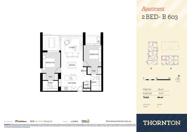 Floorplan of Homely apartment listing, 603/81B Lord Sheffield Circuit, Penrith NSW 2750