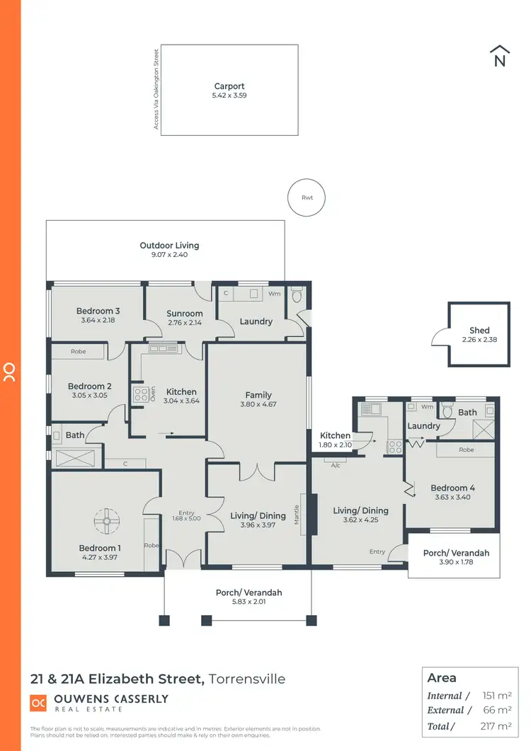 Floorplan of Homely house listing, 21 & 21a Elizabeth Street, Torrensville SA 5031