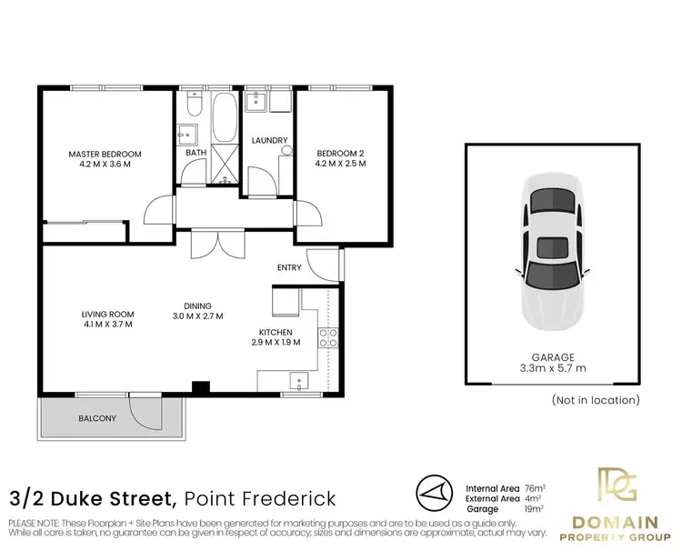 Floorplan of Homely apartment listing, Level 2/3/2 Duke Street, Point Frederick NSW 2250