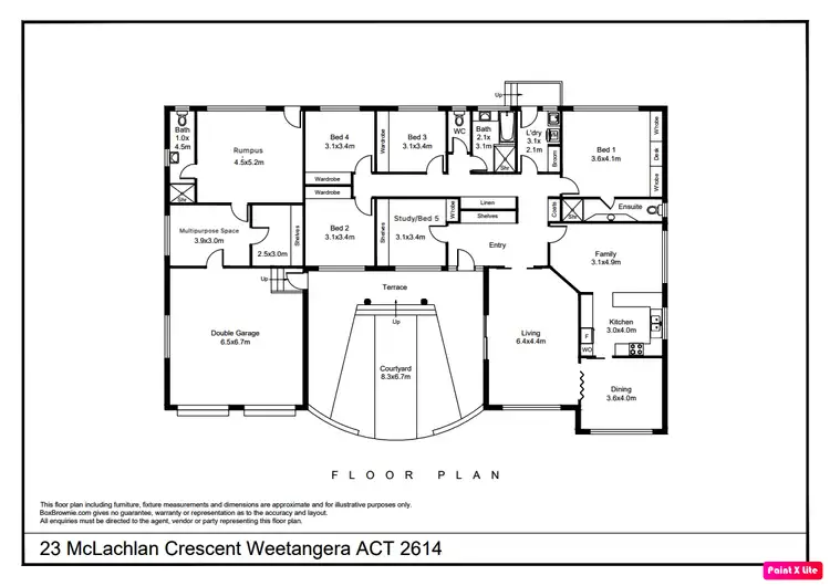 Floorplan of Homely house listing, 23 McLachlan Crescent, Weetangera ACT 2614