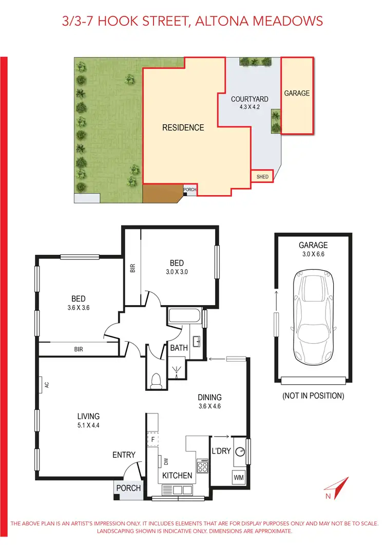 Floorplan of Homely unit listing, 3/3-7 Hook Street, Altona Meadows VIC 3028