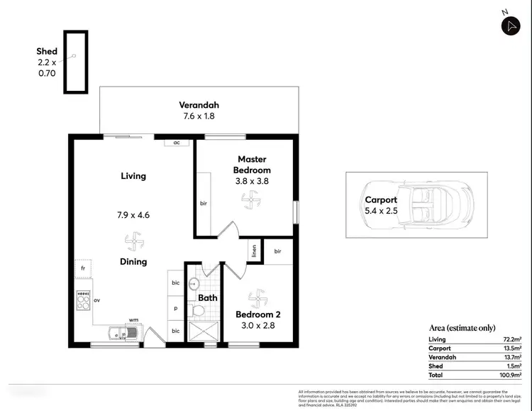 Floorplan of Homely house listing, 21 Seaberry Walk, Aldinga SA 5173