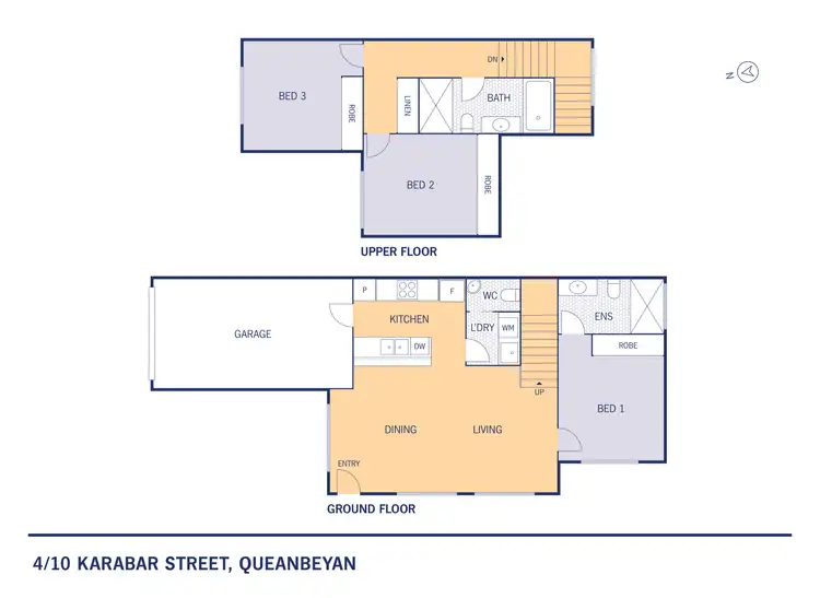 Floorplan of Homely unit listing, 4/10 Karabar Street, Queanbeyan NSW 2620