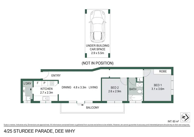 Floorplan of Homely apartment listing, 4/25 Sturdee Parade, Dee Why NSW 2099
