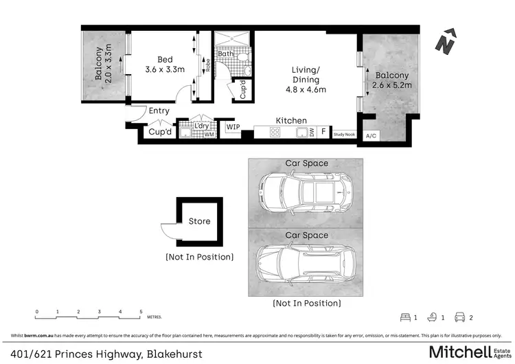 Floorplan of Homely apartment listing, 401/621 Princes Highway, Blakehurst NSW 2221