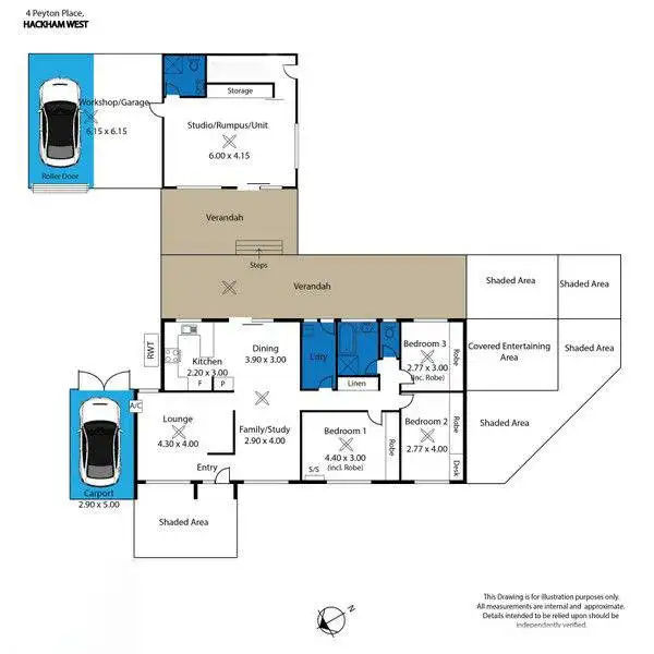 Floorplan of Homely house listing, 4 Peyton Place, Hackham West SA 5163
