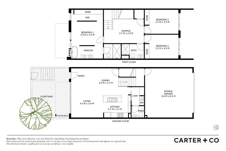 Floorplan of Homely townhouse listing, 43/21 Holborow Avenue, Denman Prospect ACT 2611
