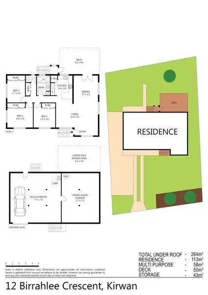 Floorplan of Homely house listing, 12 Birrahlee Crescent, Kirwan QLD 4817