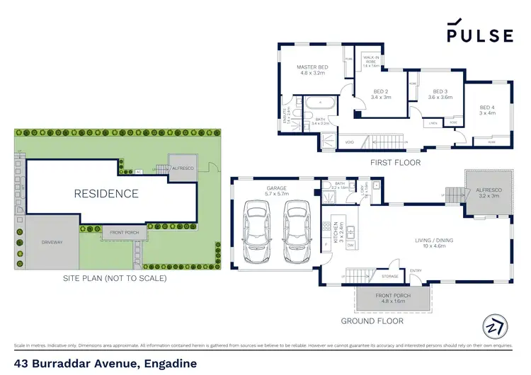 Floorplan of Homely semi-detached listing, 43 Burraddar Avenue, Engadine NSW 2233