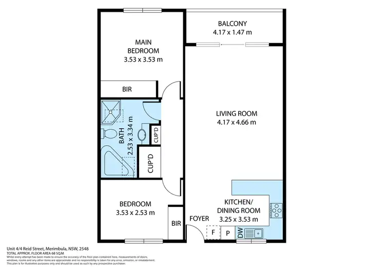 Floorplan of Homely apartment listing, 4/4 Reid Street, Merimbula NSW 2548