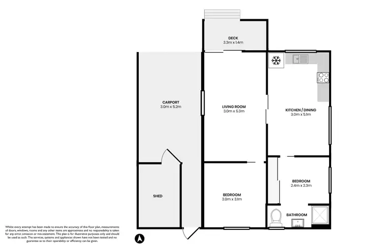 Floorplan of Homely retirement listing, 6/536 Gan Gan Road, One Mile NSW 2316