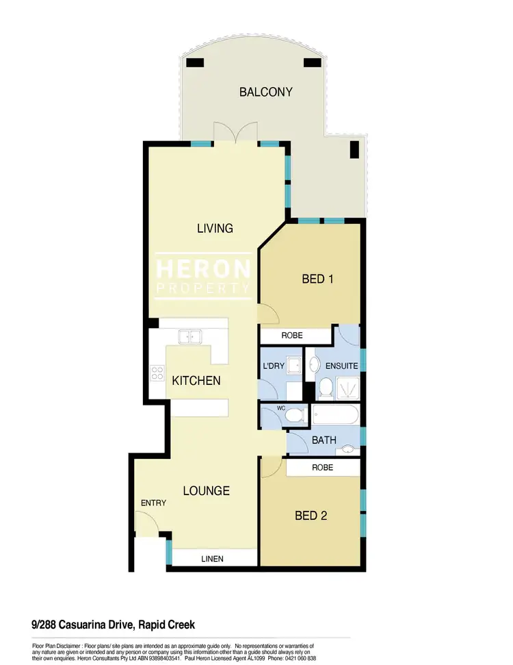 Floorplan of Homely apartment listing, 9/288 Casuarina Drive, Rapid Creek NT 810