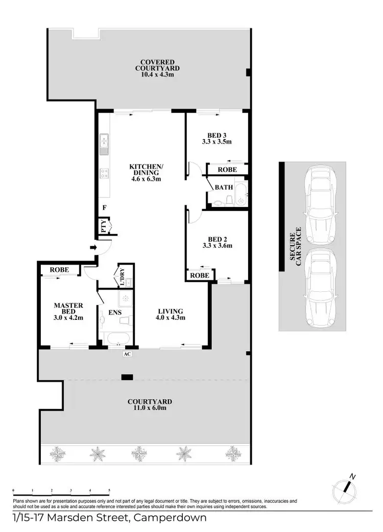 Floorplan of Homely apartment listing, 1/15-17 Marsden Street, Camperdown NSW 2050