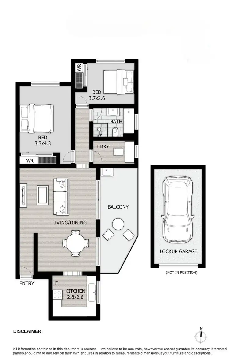 Floorplan of Homely apartment listing, 8/18-20 Thomas Street, Parramatta NSW 2150