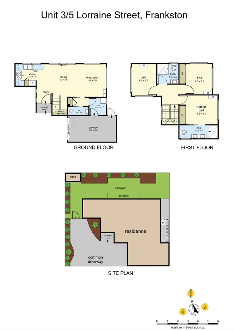 Floorplan of Homely townhouse listing, 3/5 Lorraine Street, Frankston VIC 3199