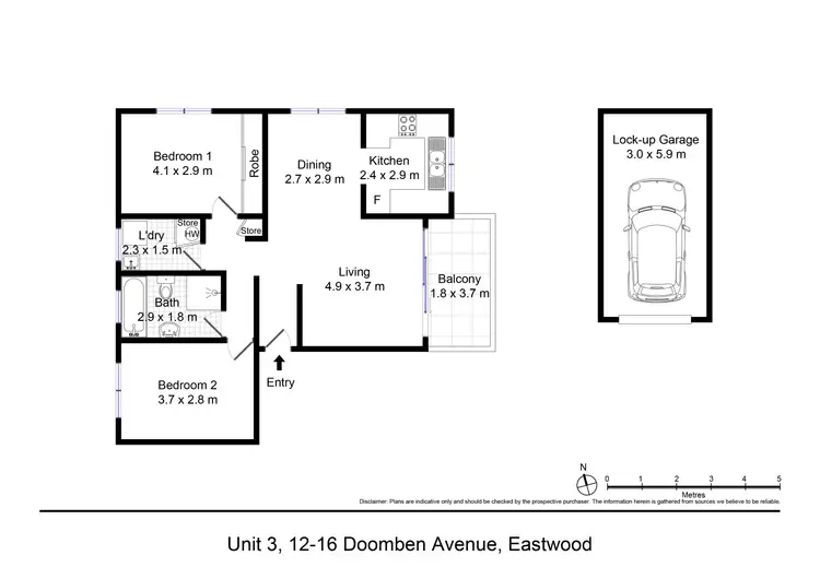 Floorplan of Homely unit listing, 3/12-16 Doomben Avenue, Eastwood NSW 2122