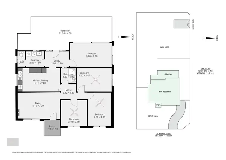 Floorplan of Homely house listing, 15 McEwin Street, Whyalla Playford SA 5600