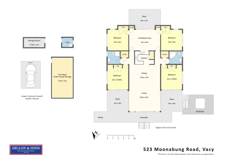 Floorplan of Homely rural property listing, 523 Moonabung Road, Vacy NSW 2421