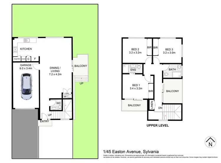 Floorplan of Homely townhouse listing, 1/45 Easton Avenue, Sylvania NSW 2224