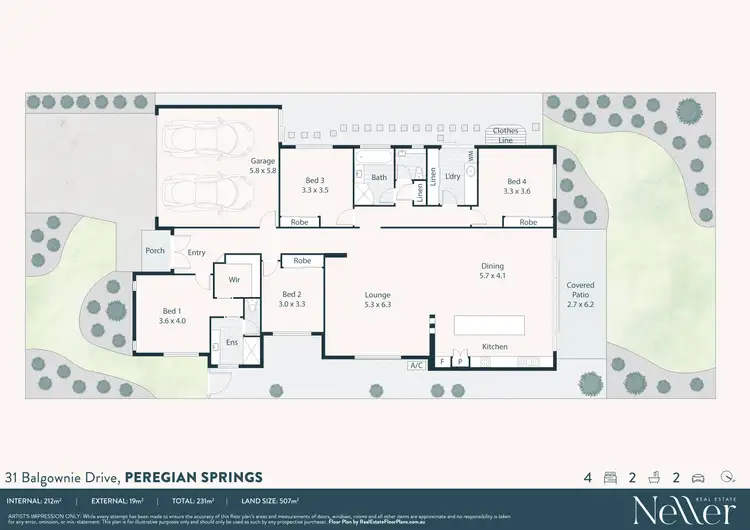 Floorplan of Homely house listing, 31 Balgownie Drive, Peregian Springs QLD 4573