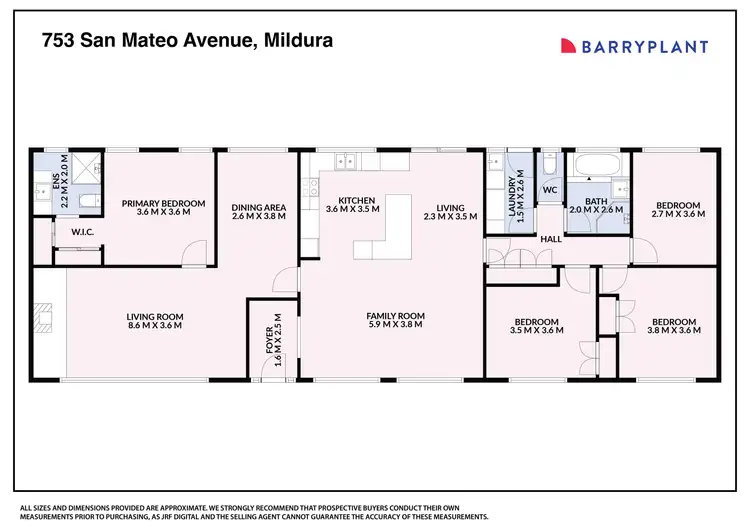 Floorplan of Homely house listing, 753 San Mateo Avenue, Mildura VIC 3500