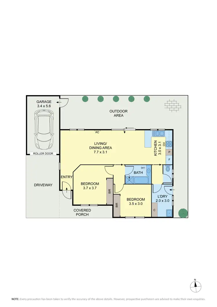 Floorplan of Homely villa listing, 3/40 Woodland Street, Strathmore VIC 3041