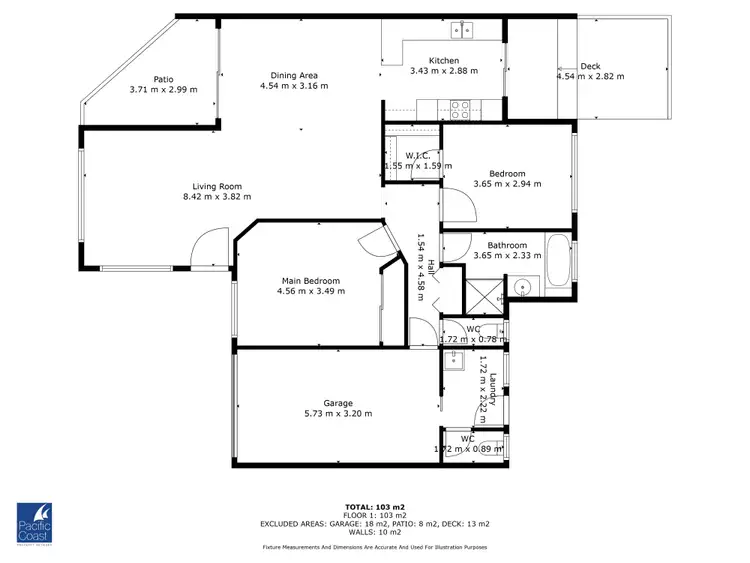 Floorplan of Homely villa listing, 2/8 Bahama Place, Tuncurry NSW 2428