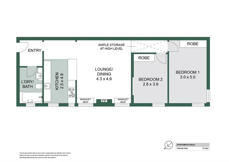 Floorplan of Homely apartment listing, 3/79 Kurraba Road, Kurraba Point NSW 2089
