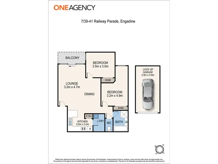 Floorplan of Homely unit listing, 7/39-41 Railway Parade, Engadine NSW 2233