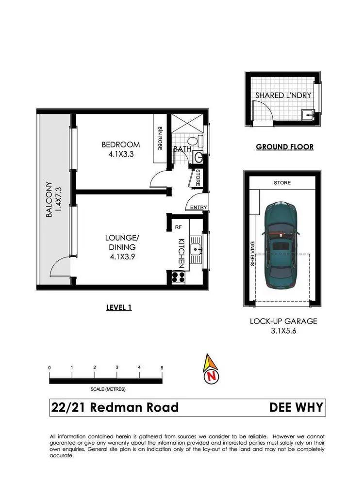 Floorplan of Homely apartment listing, 22/21 Redman Road, Dee Why NSW 2099