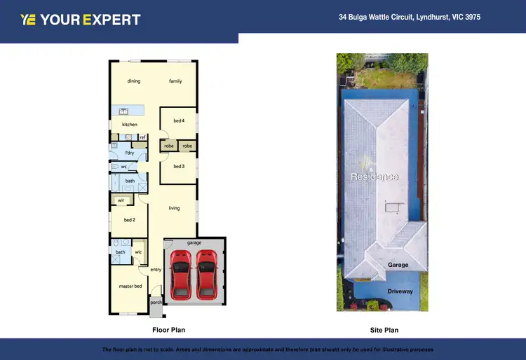 Floorplan of Homely house listing, 34 Bulga Wattle Circuit, Lyndhurst VIC 3975