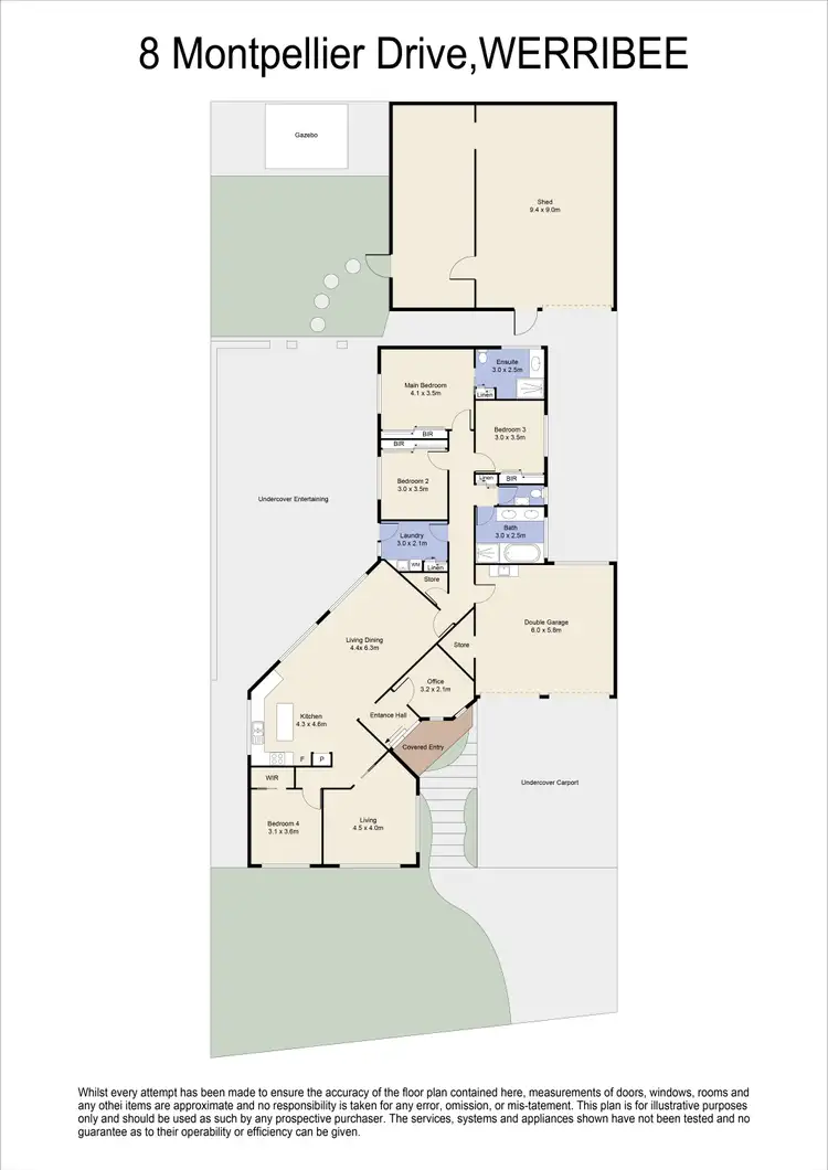 Floorplan of Homely house listing, 8 Montpellier Drive, Werribee VIC 3030
