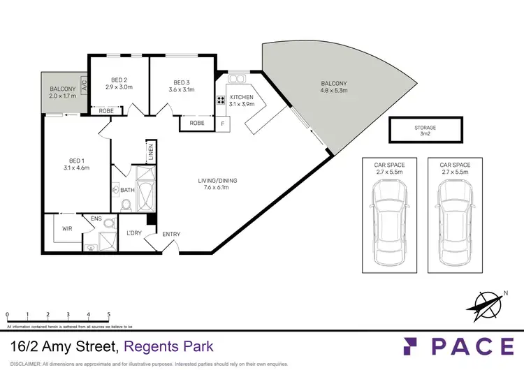 Floorplan of Homely apartment listing, 16/2 Amy Street, Regents Park NSW 2143